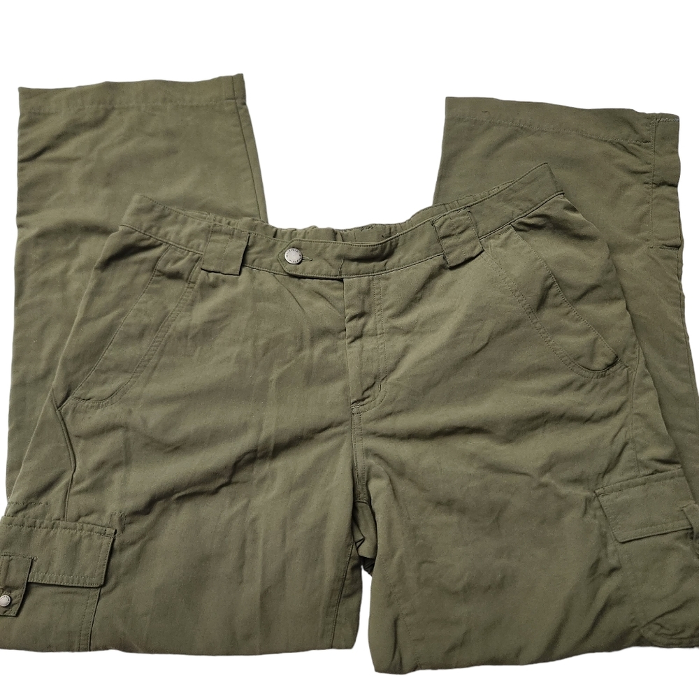 Columbia Sportswear Titanium Cargo Convertible Olive Green Pants 16